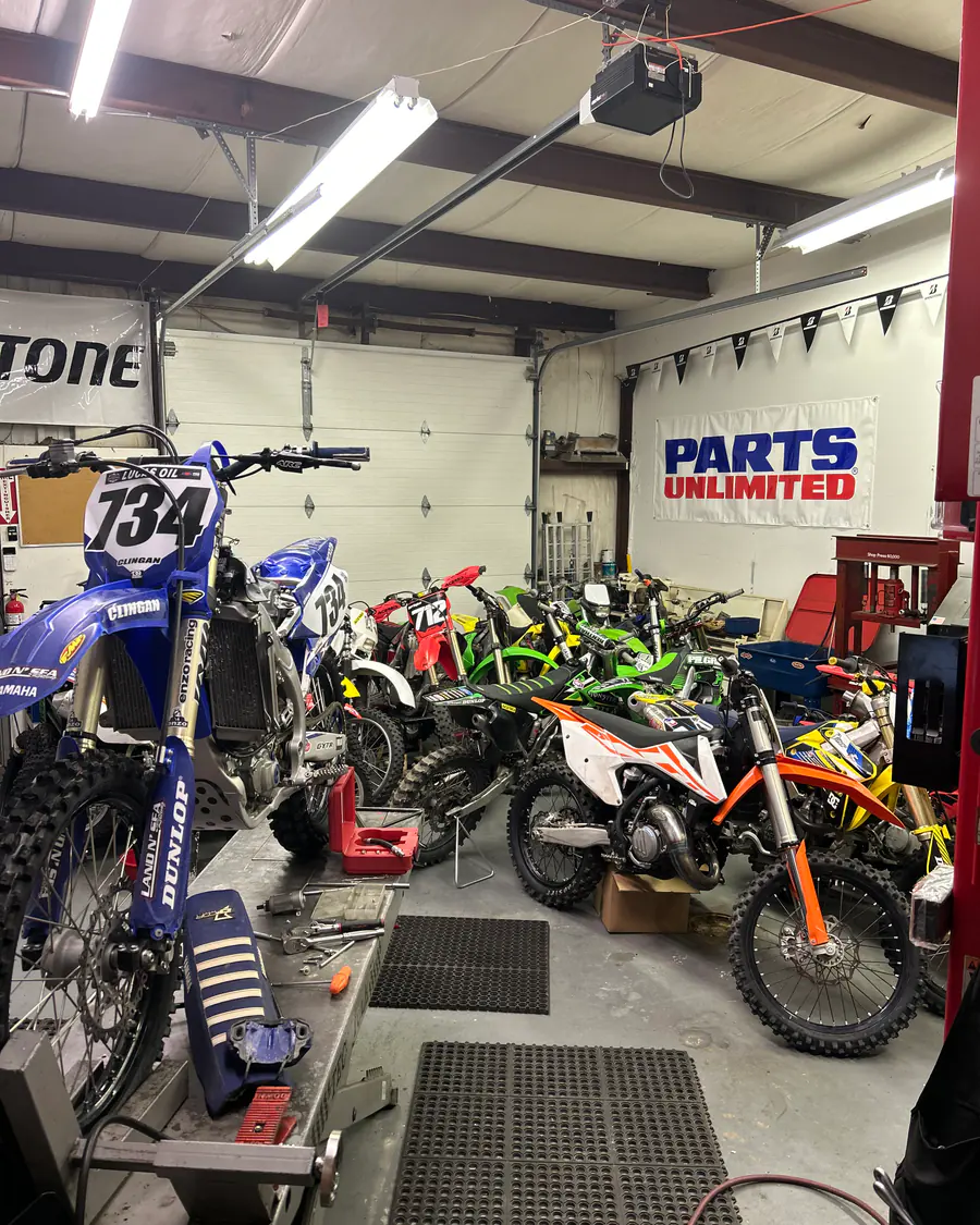 Bikes in for service